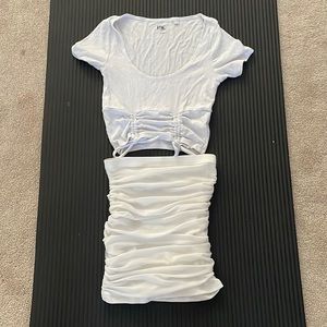 Pacsun crop top and princess polly pencil skirt set